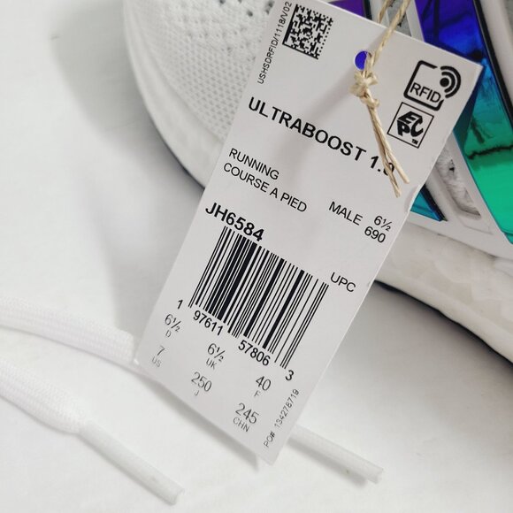 NEW Adidas Ultraboost 1.0 Mirror Pack Running Shoes JH6584 size 7 White main image 7